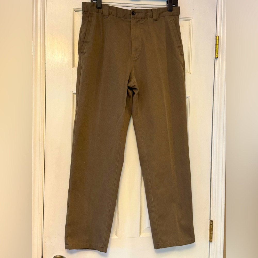 Zara Olive Chinos Classic Straight-Leg